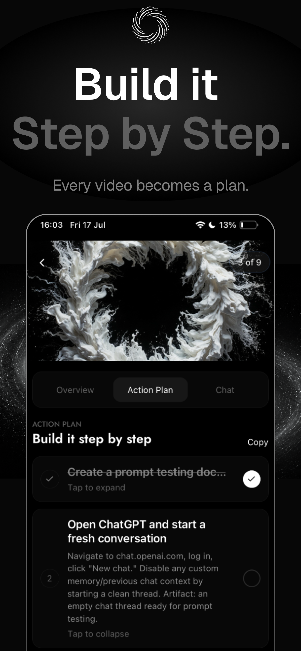ORANO marketing visual — build it step by step